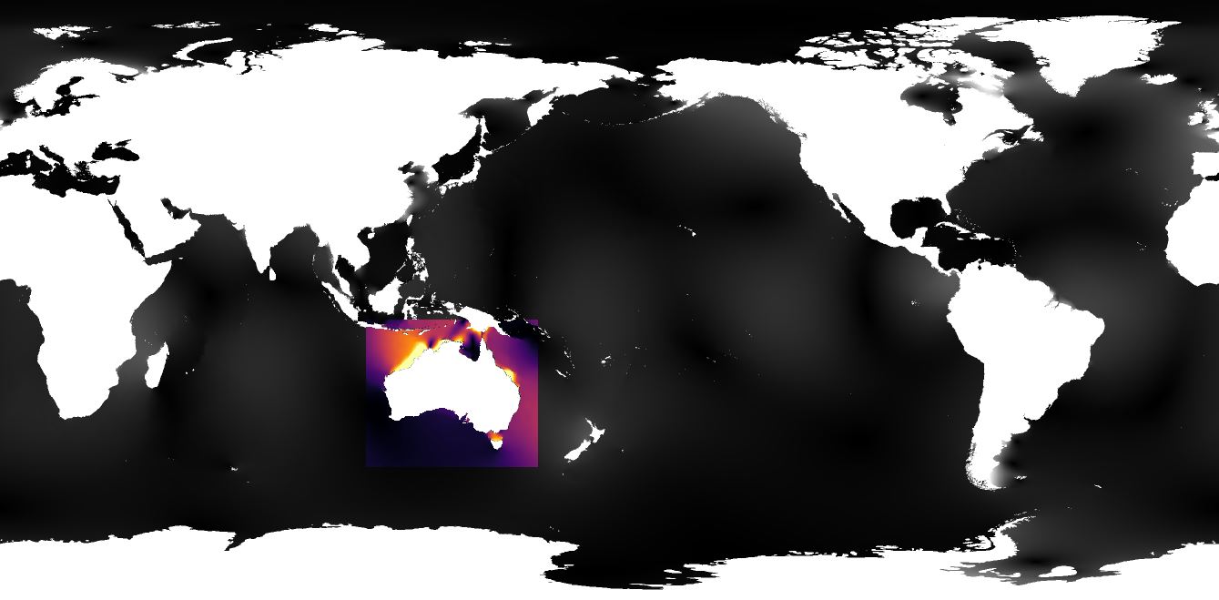 Clipped tide model data example