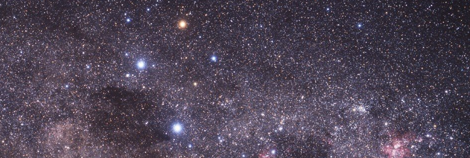 The Southern Cross in the night sky